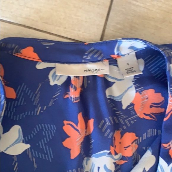 Halogen floral dress with cinch waist, size small - Picture 4 of 6